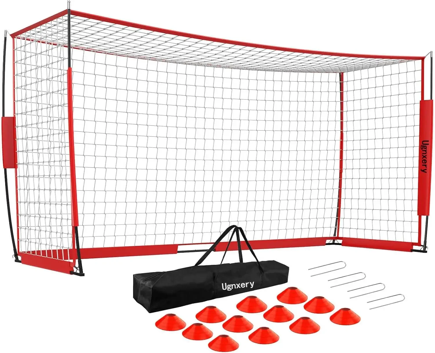12x6 FT Soccer Goal, Portable Backyard Net with Carry Bag & Cones | Reinforced Frame,Quick Tool-Free Setup,High-performance