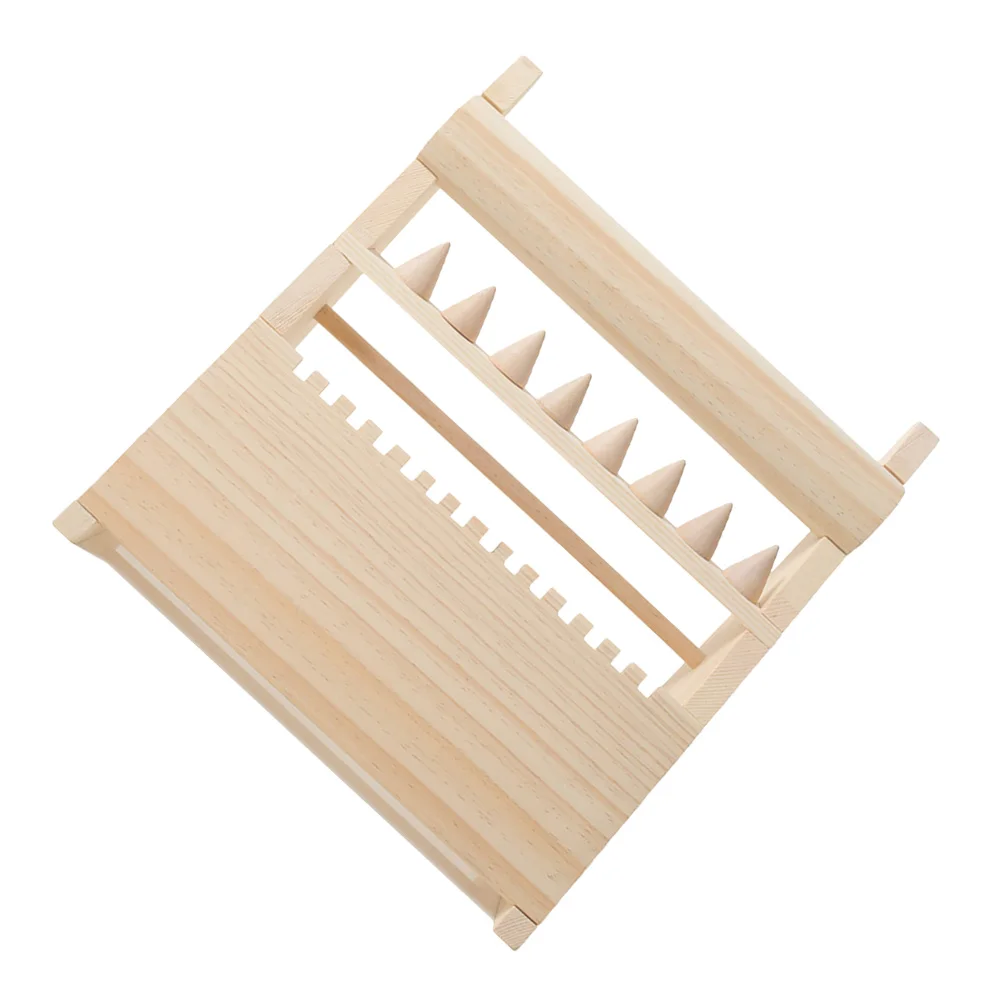 

Solid Wood Jewelry Stand Necklace Display Organizer Bracelet Holder Storage Rack Multi Layer Decorative Reliable Material