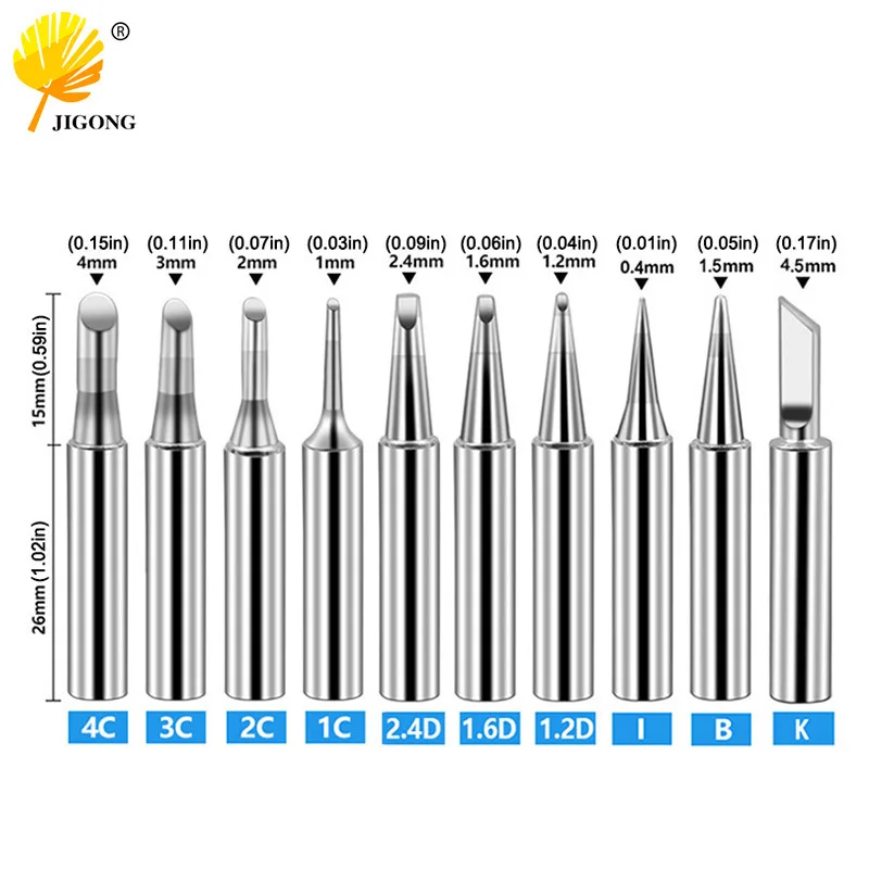 936 constant temperature soldering iron nozzle, full series of 900M-T-K soldering iron head oblique tip, single 5 pcs 10 pcs