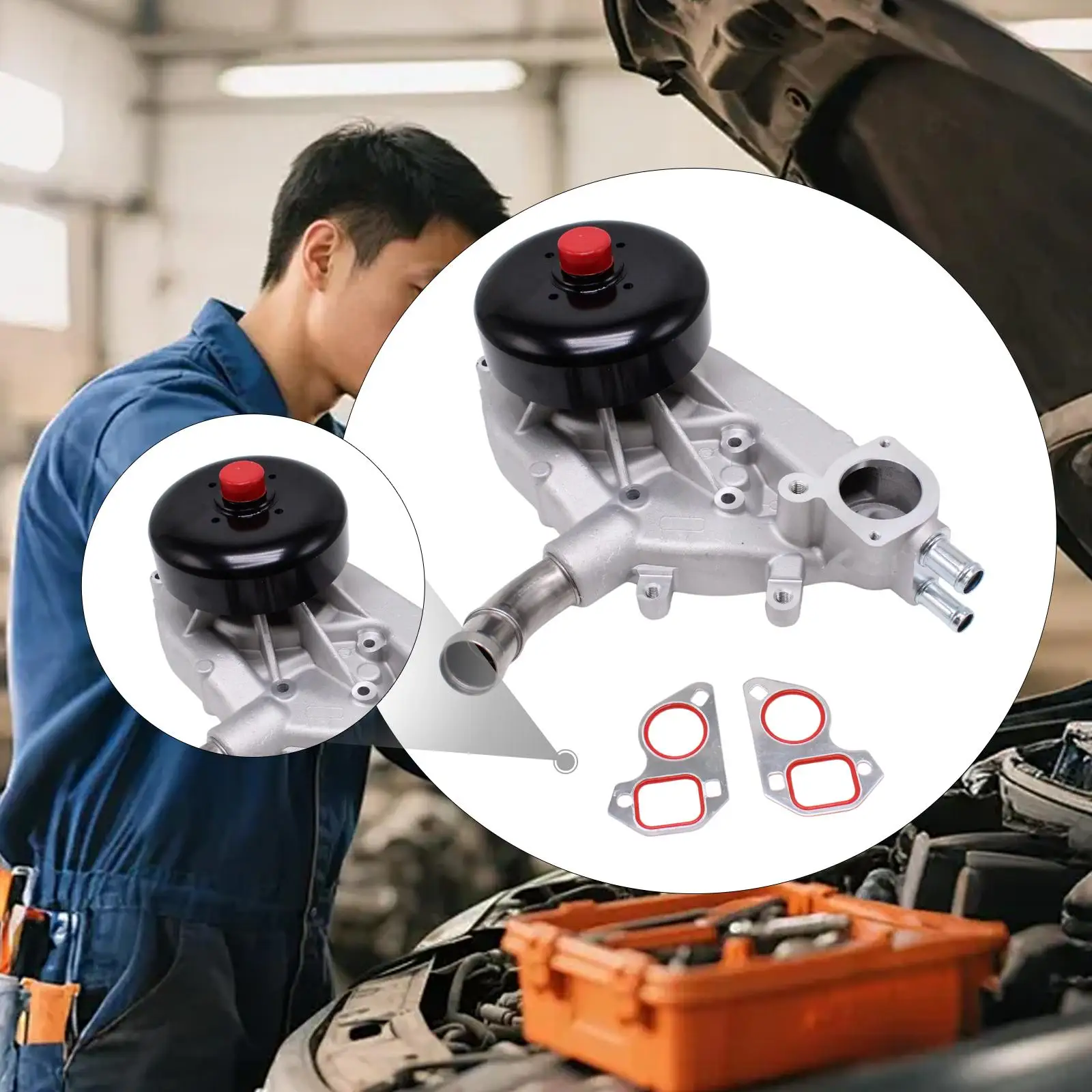 

Water Pump with Gasket Metal Auto Parts Set for Chevrolet Suburban Trailblazer Avalanche Express