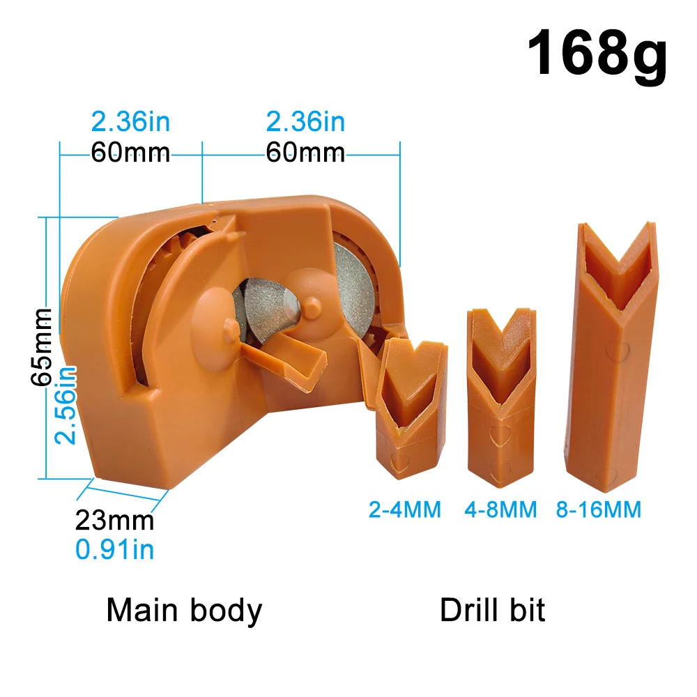 Portable V-shaped multifunctional twist drill impact drill milling cutter kitchen knife grind polishing tool accessories