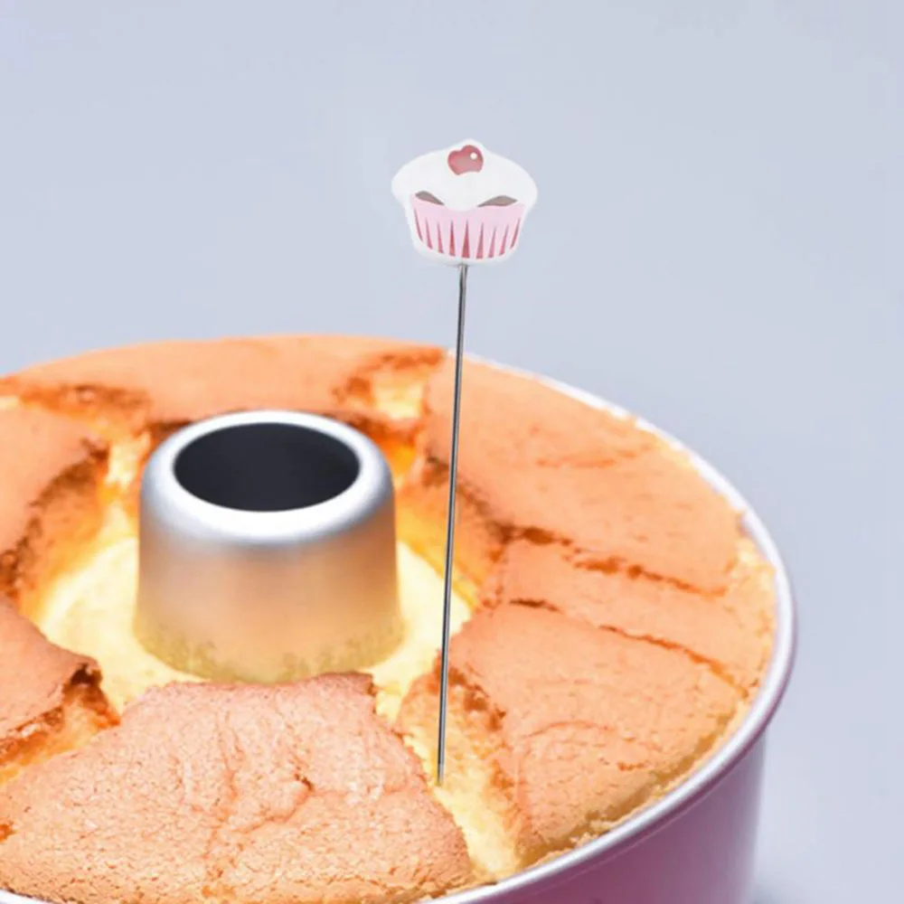 Convenient Cake Tester Baking Skewer Cupcake Muffin Testing Cooking Bread Probe Stainless Steel and Plastic Baking Tool
