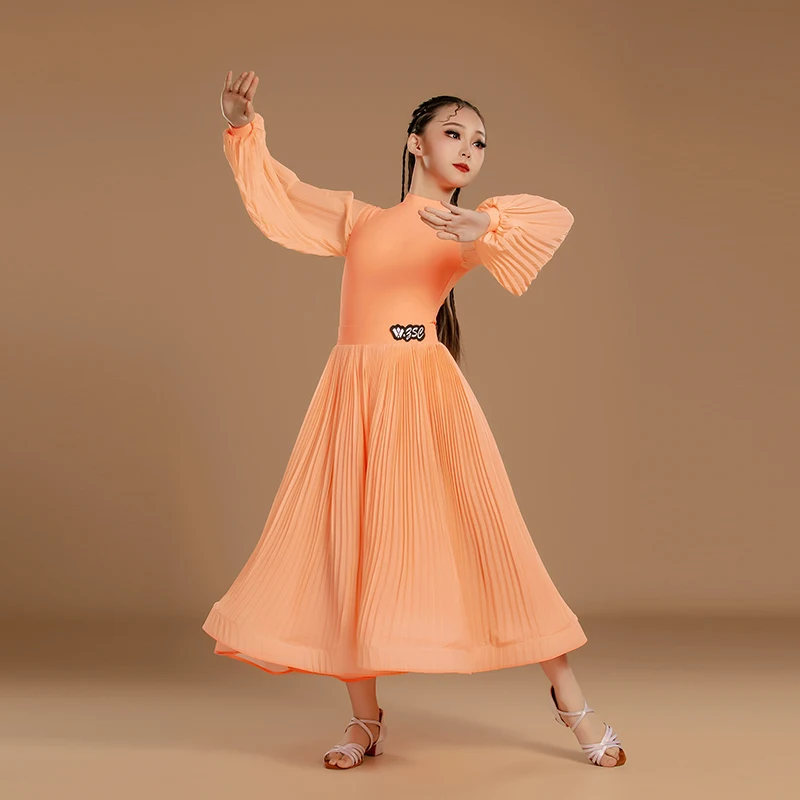 

Modern dance costumesgirls competition new children's performance costumes practice costumes social dance skirts and danceskirts