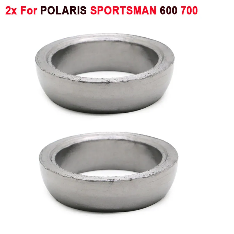 2X Exhaust Tail Pipe Flange Donut Gasket Muffler Seal Ring For Polaris ATV UTV Sportsman 600 700 800 3610047