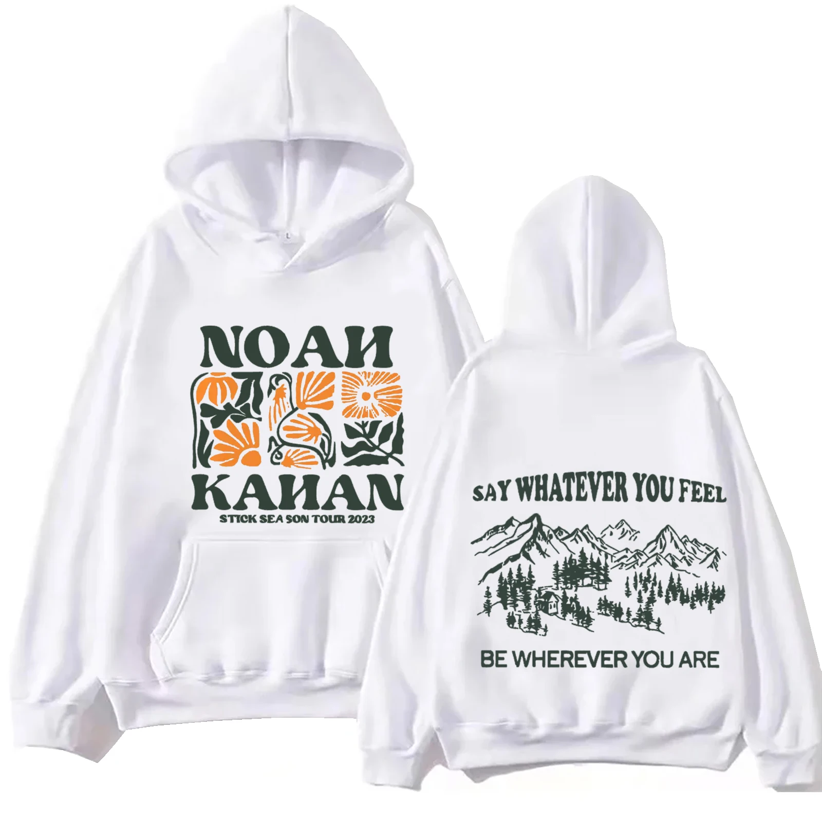 2024 Stick Season Noah Kahan  Hoodie Tops Long Sleeve Sweatshirt Music Fans Gift Spring Summer Casual