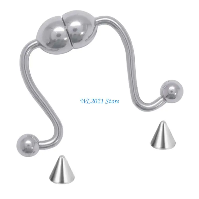 G5GC طوق الأنف المغناطيسي للحفلات التنكرية حلية مشبك الأنف المغناطيسي غير المثقوب