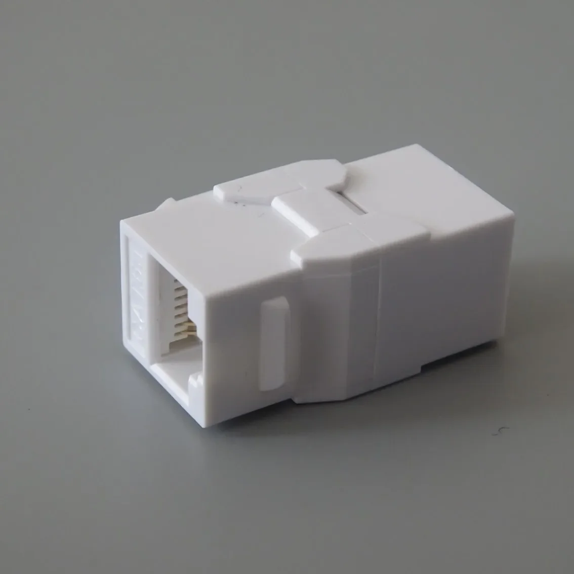 5 connettori a scala LAN CAT6A Ethernet, accoppiatore plug-in RJ45 femmina a femmina, presa per pannello a parete UTP 10 Gigabit 6A nero, bianco