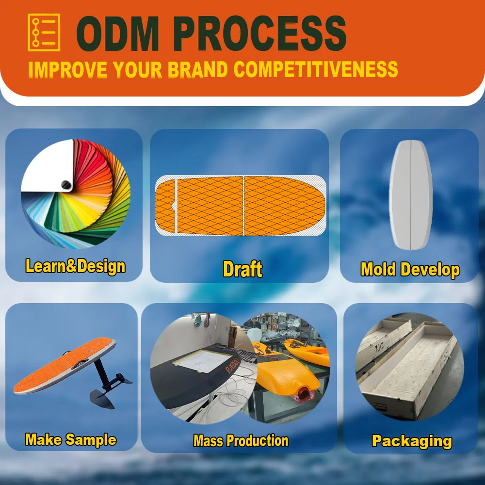 OEM 2026 New Battery Powered Carbon Surfboard With Custom Logo Hydrofoil Electric Jet Board For Unisex Use