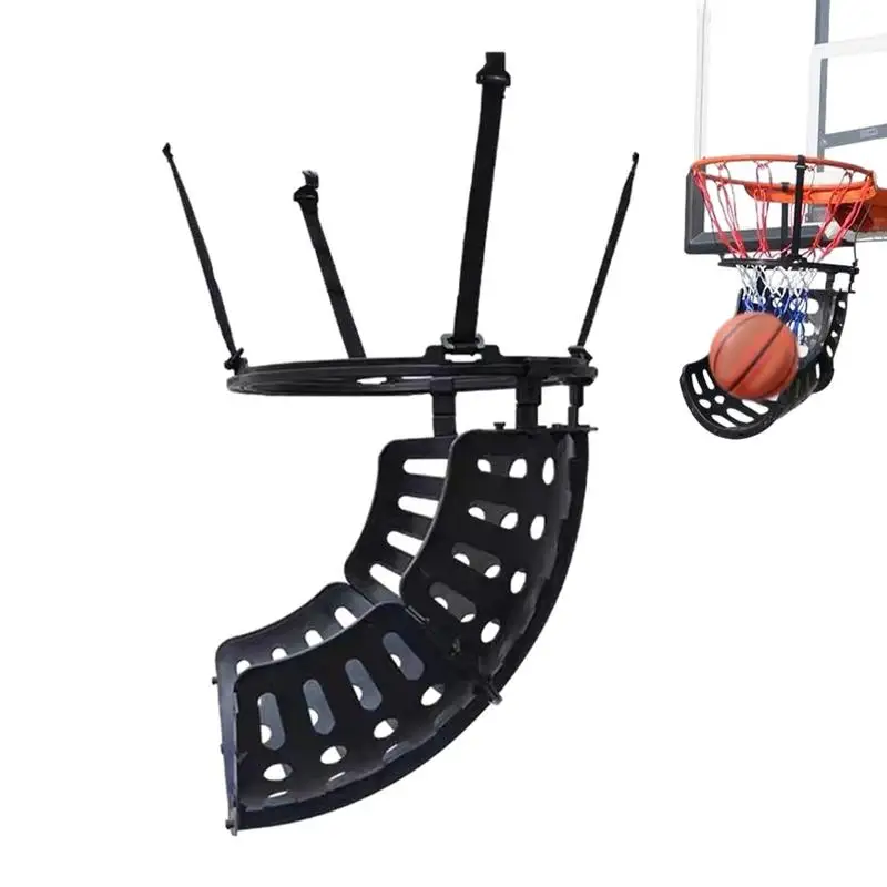 

Ball Returning System Basketball Hoop 360 Degree Rotatable Rebounder and Returner Ball Return Supplies System Basketball Hoop