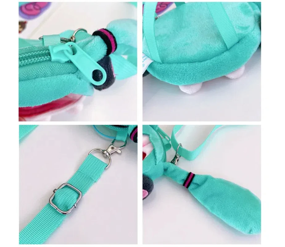 Tas bahu kecil Mini Anime Hatsune Miku kawaii tas ponsel mengubah paket koin kartun tas mulut besar hadiah mainan boneka