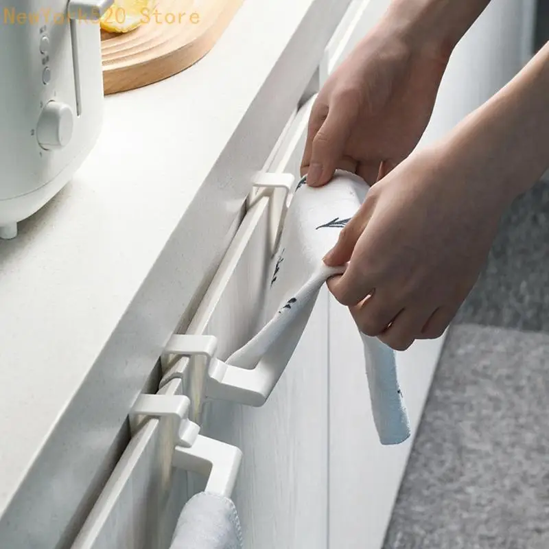 Towel Rack Over Door Towel Bar Hanging Holder for Bathroom Kitchen Cabinet Door N84C