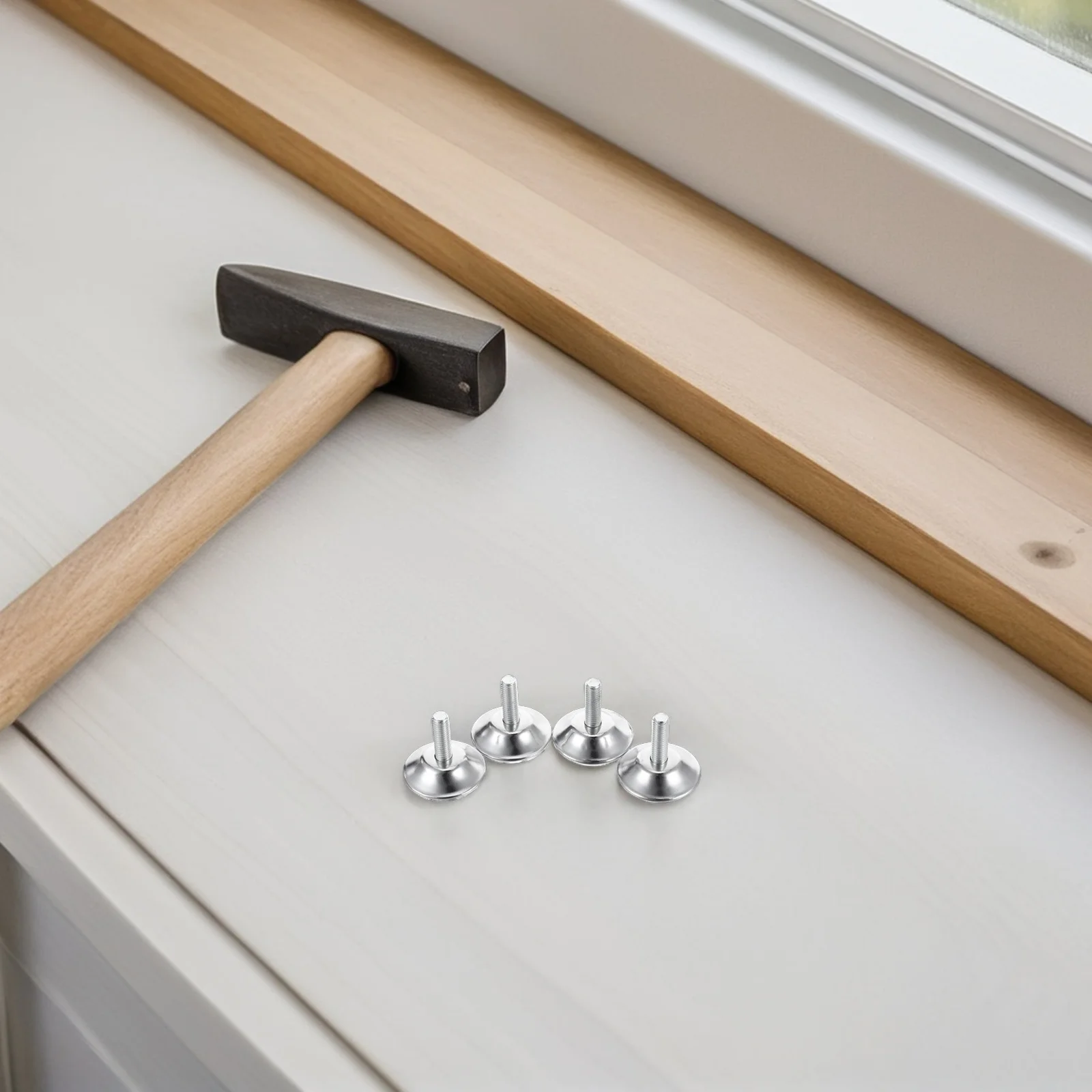 

4Pcs Adjustable Cabinet Feet Non Slip Furniture Leveling Pads Height Adjustable Table Leg Support for Shoe Cabinets Bed Frames