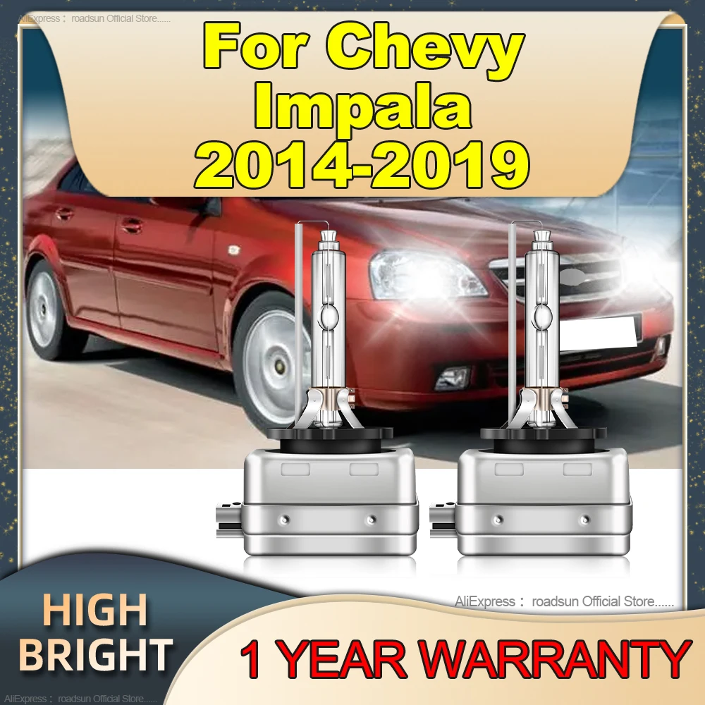 Lámpara de xenón para faro delantero de coche, bombillas de repuesto para Chevy Impala, 35W, D3S, HID, 6000K, 2014, 2015, 2016, 2017, 2018, 2019, 2 piezas