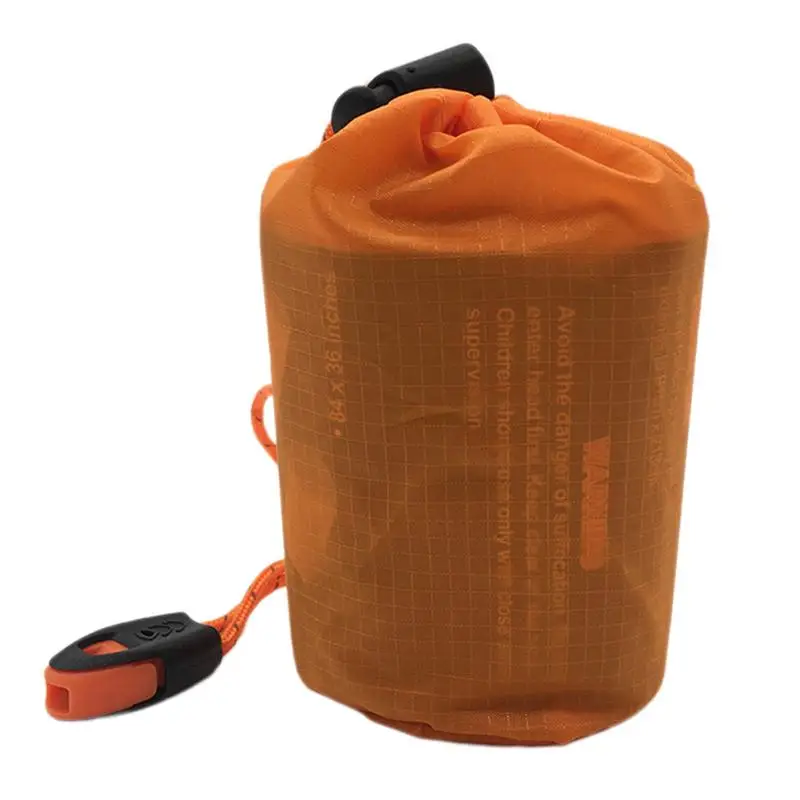 Survival Sleeping Bag ถุงนอนกันน้ําน้ําหนักเบา Bivy Sack แบบพกพาขนาดกะทัดรัด Survival Shelter ความร้อนกลางแจ้งอุปกรณ์