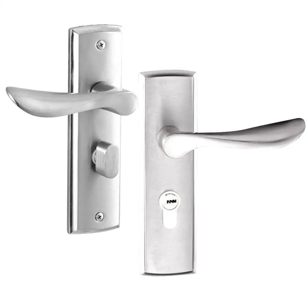 

Aluminum Alloy Door Handle Lock Home Entry Security Door Lockset for Bedroom Bathroom Latch 3 Keys #1