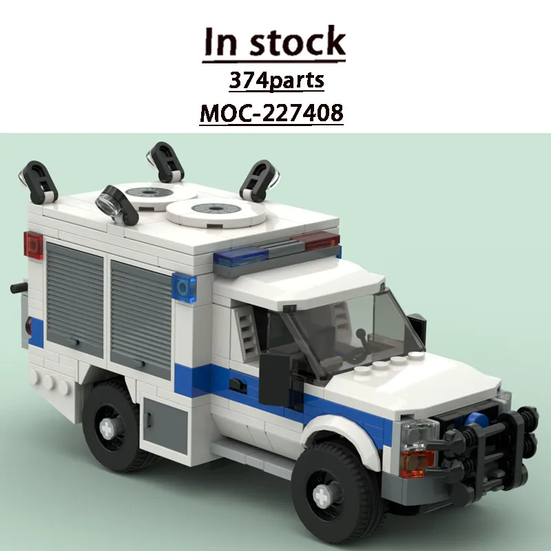 

MOC-227408 New Urban Cargo Truck Building Block Model 374 Parts MOC Boys' Children's Birthday Christmas Building Block Toy Gift