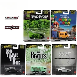 Ufficiale Hot Wheels Premium Car Pop Culture ragazzi giocattoli 1:64 Diecast Volkswagen Drag Bus Van Aston Martin Hiway Hauler modello Lotus