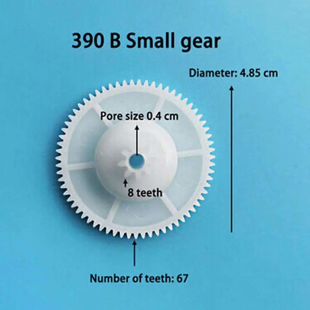 

1Pcs Plastic Electric Stroller Gear Electric Baby Cars Kid's Electric Vehicle 390/550 Gearbox Gear S/M/L Children Toy Parts