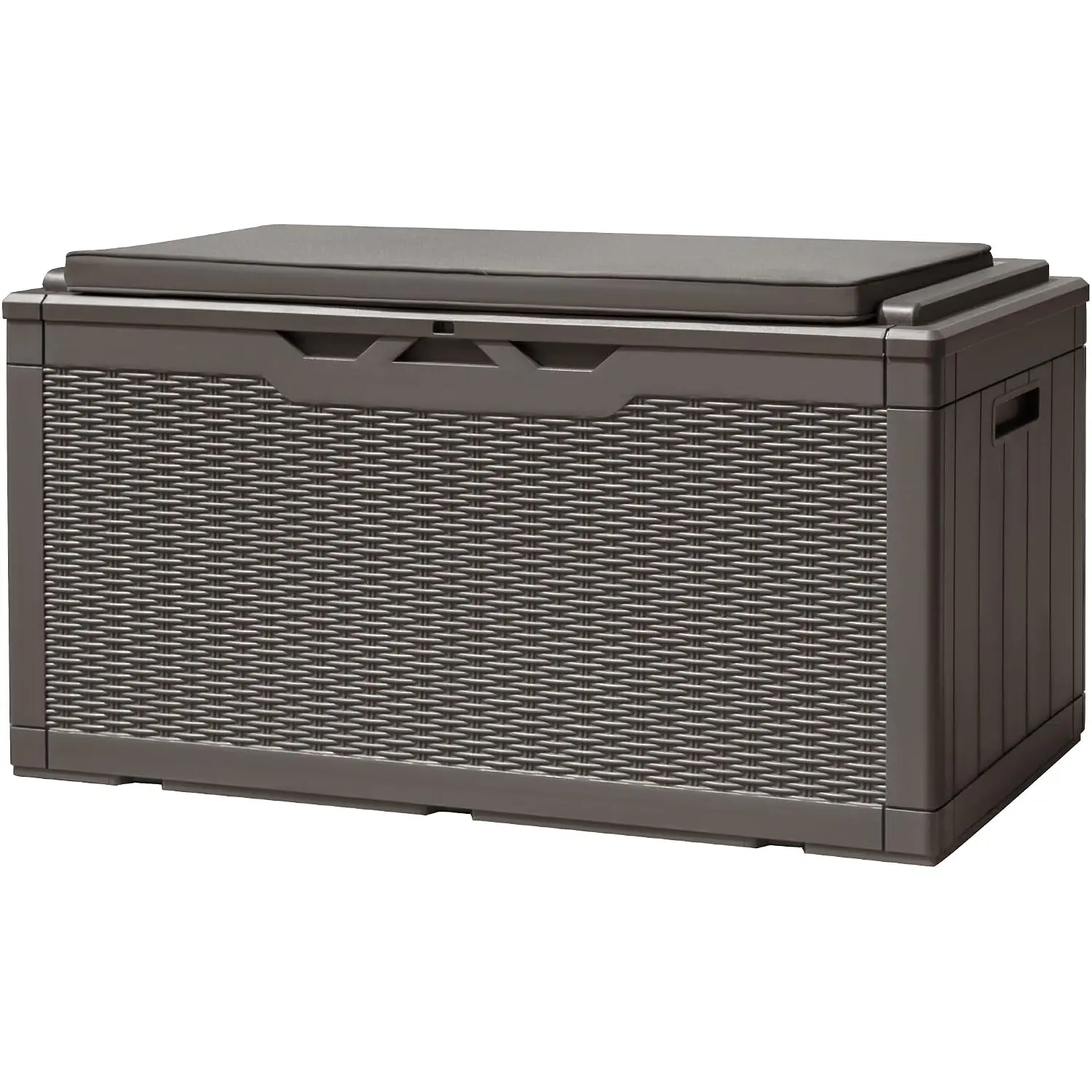 100 Gallon Deck Box Waterproof Outdoor Storage Box with Cushion