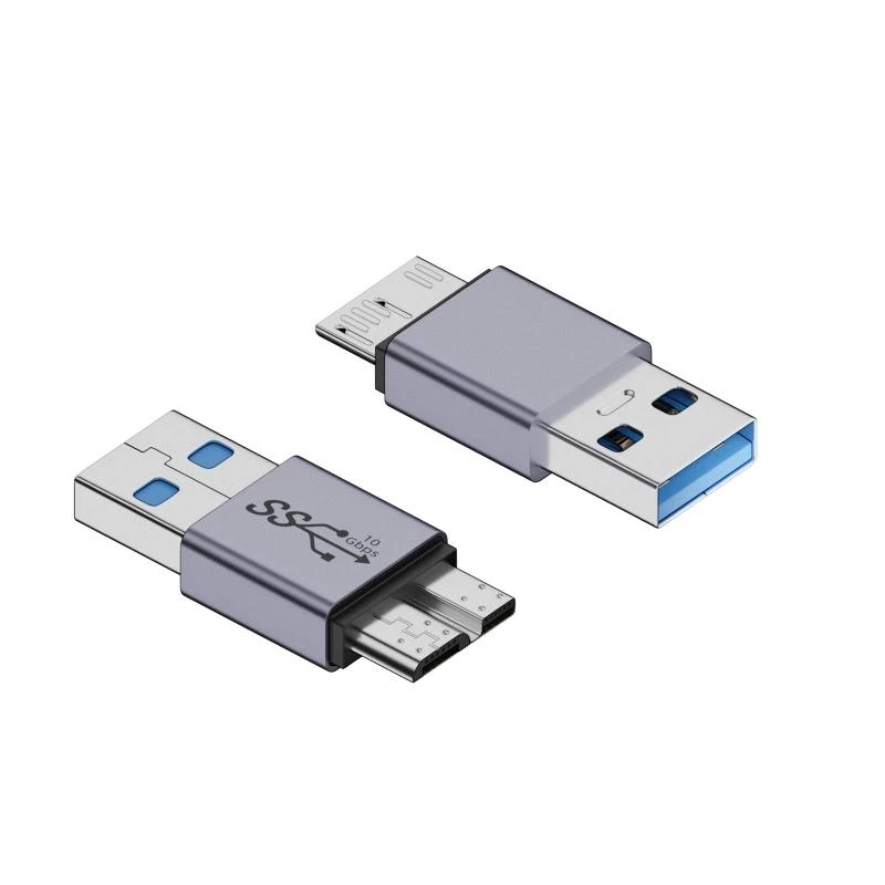 USB Type C to MicroB Connector 10Gbps Data Transfer Charging Cable Adapter for Portable Hard Drives Cellphones M76A