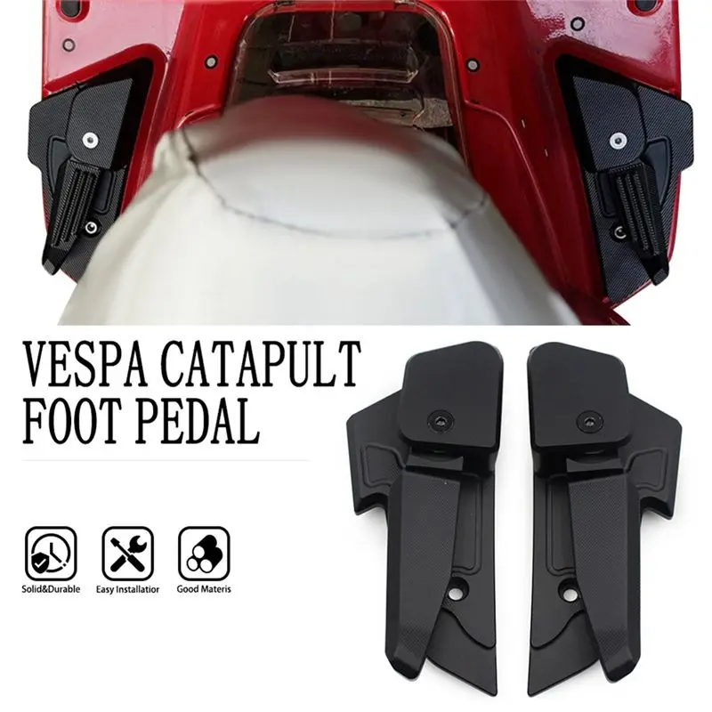 Motorcycle Footrest Accessories Foot Pegs Rests Footpegs For Vespa S125 S150 LX125 LX150 LT150 Motorcycle Footrest Set