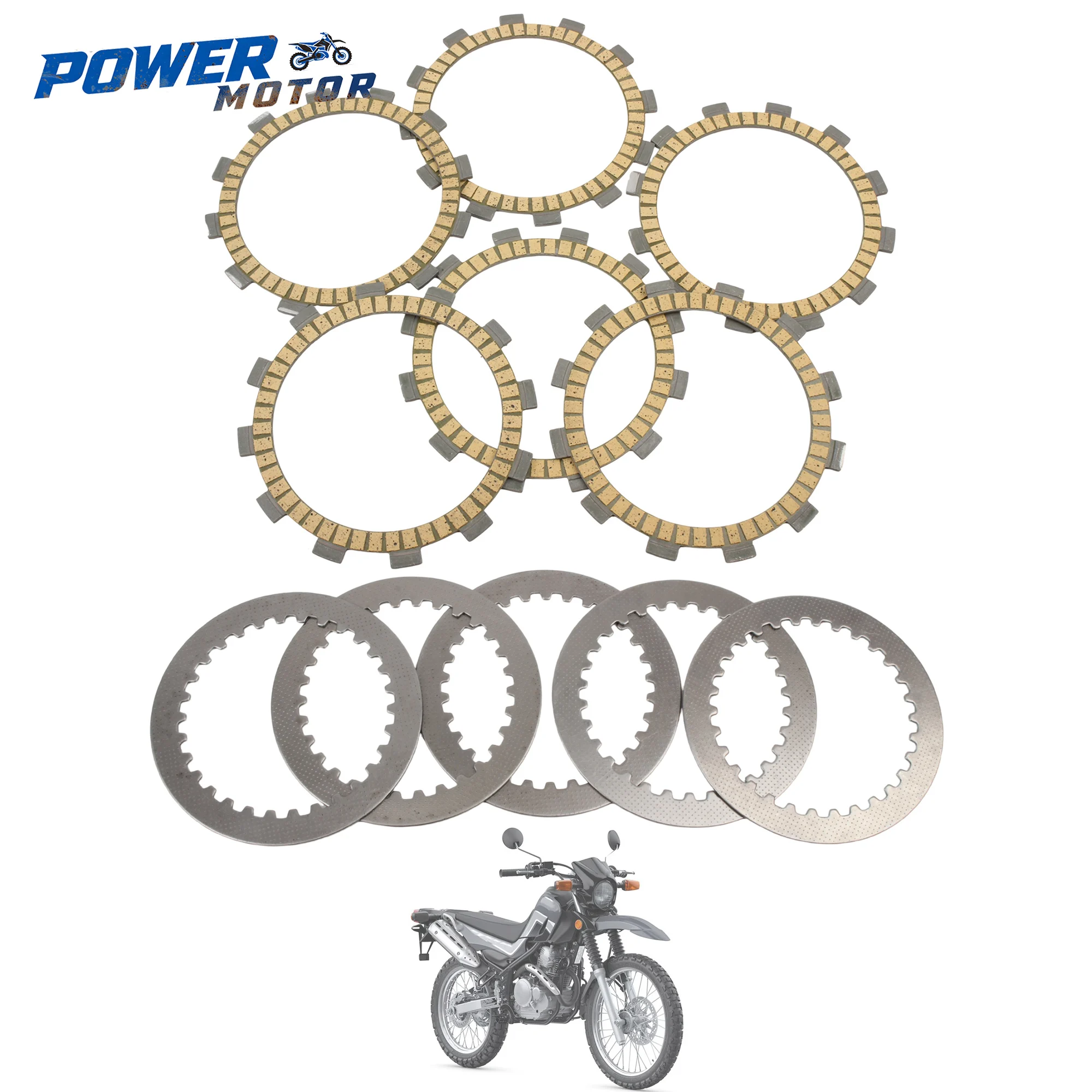 

Clutch Friction Plates Kit For Yamaha XG 250 Tricker XG250 XT250 Serow 250 XT250X Motorcycle Clutch Disc Parts