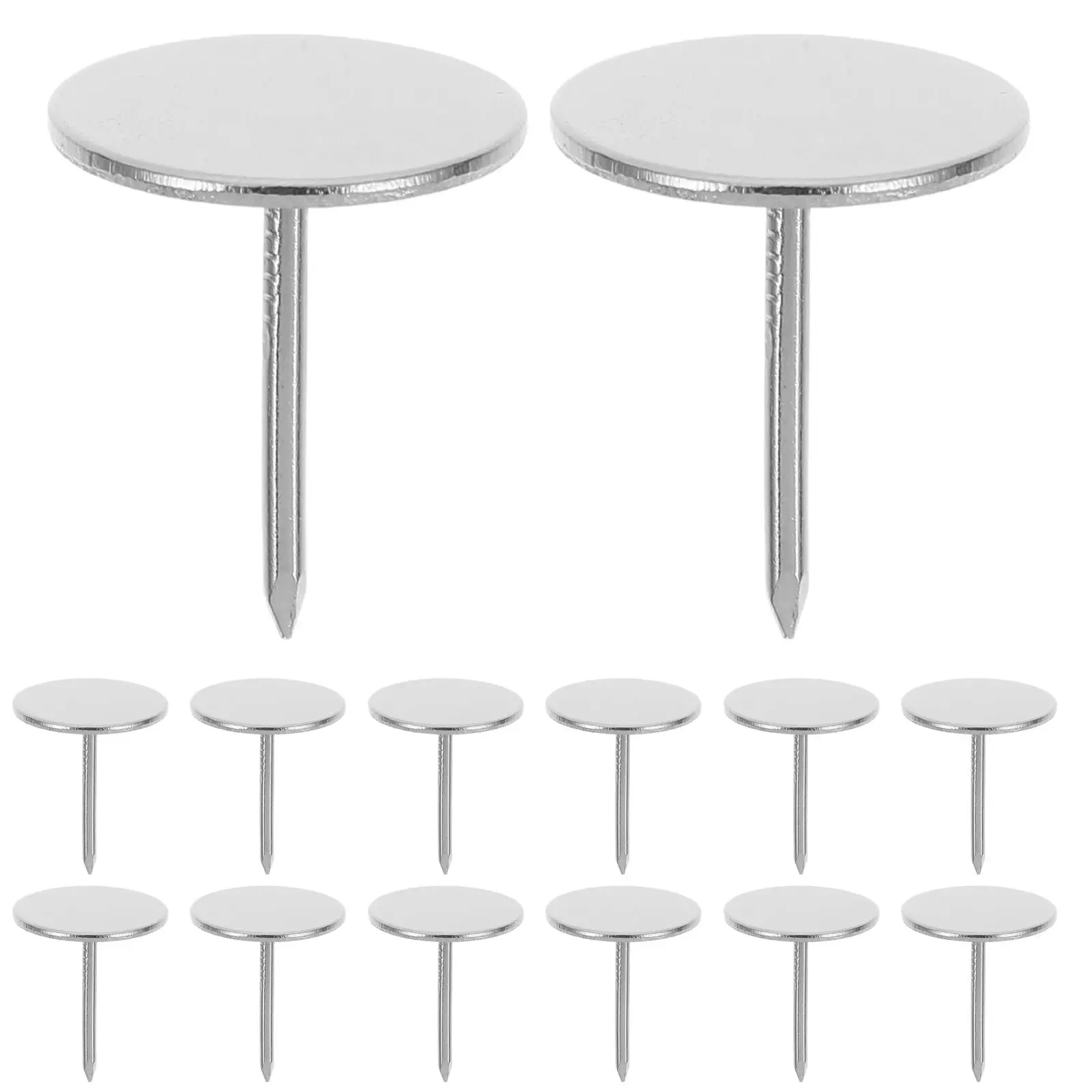 

20 Pcs Flat Head Bubble Nails Thumb Tacks Furniture Push Pins Bulletin Board Metal Sofa Thumbtacks Decorative Craft Carpet Tacks