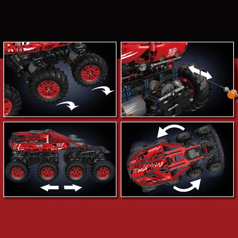 MOULD KING 18031 Technical Remote Control Car for Kids Climbing Truck Building Blocks MOC Bricks Chirstmas Gifts for Adults kids