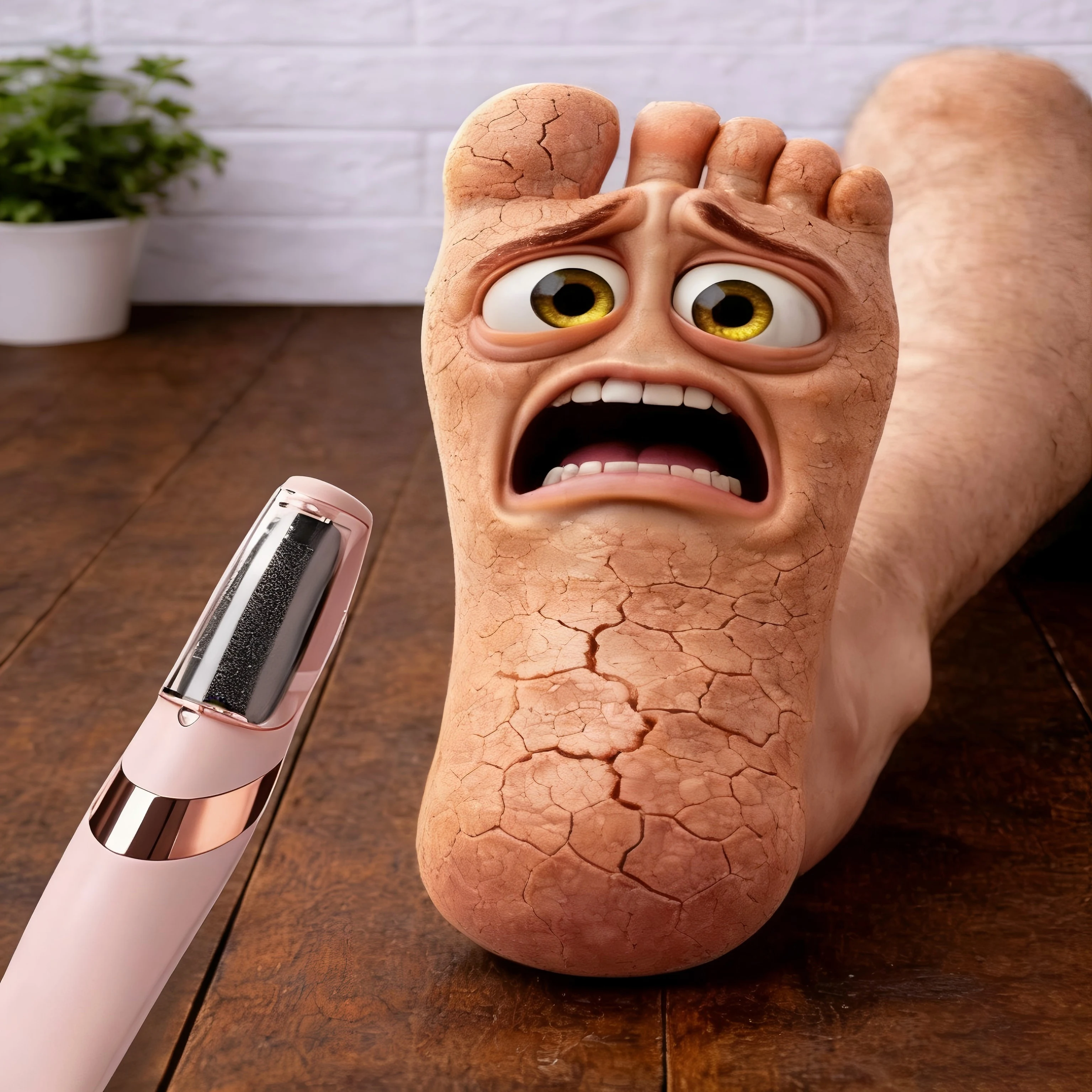 

Callus remover, foot scrubber, foot care tool to remove dry, dead skin and leave your feet smoother.