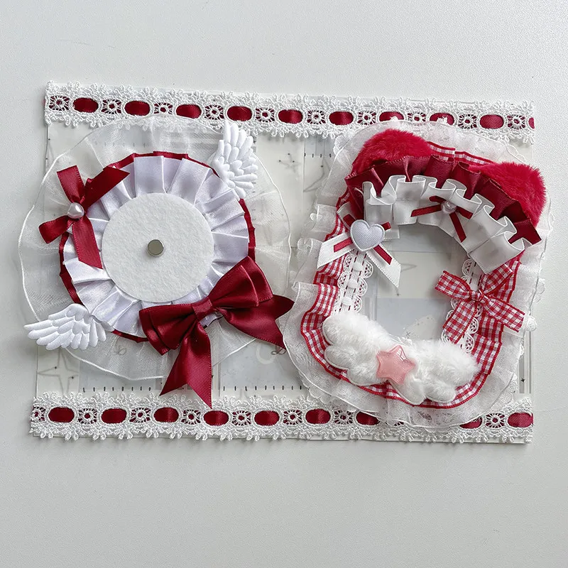 Two-dimensional Element Peripheral Pain Plate Finished Ribbon Pain Lace Edge Card Cover Badge Bar Toza Plate Lta Bag Decoration