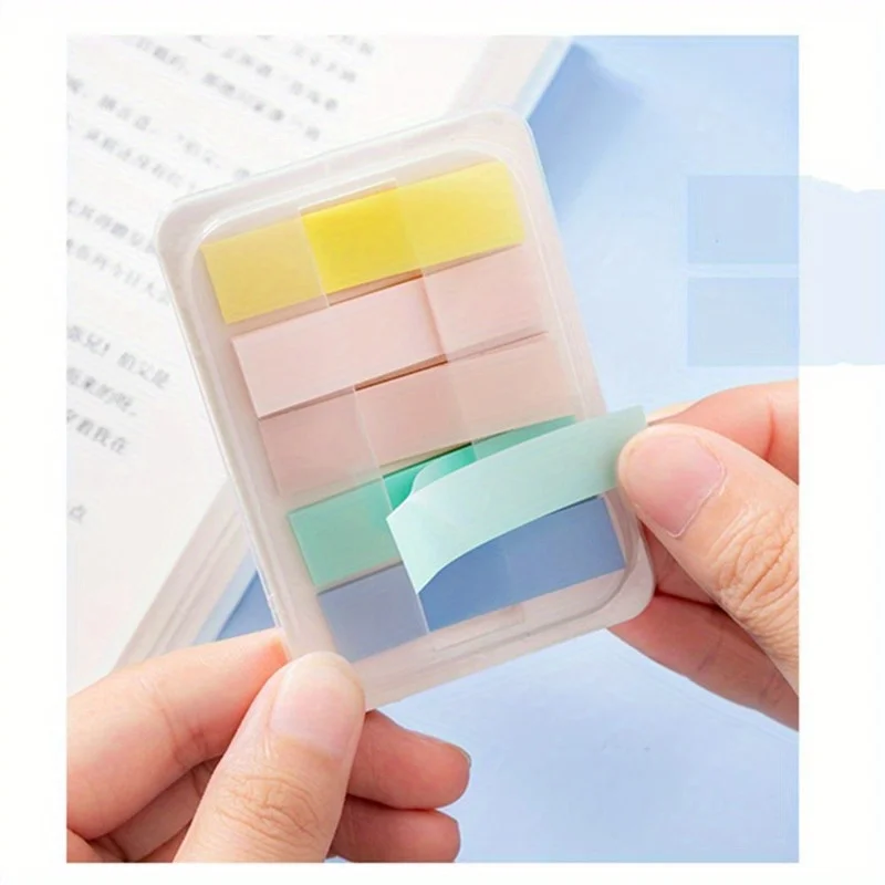 125 Sheets Sticky Notes Index Flags Candy Color Memo Pad Tab Strip Key Points Label Notepad Bookmark Posted It Sticky Notes