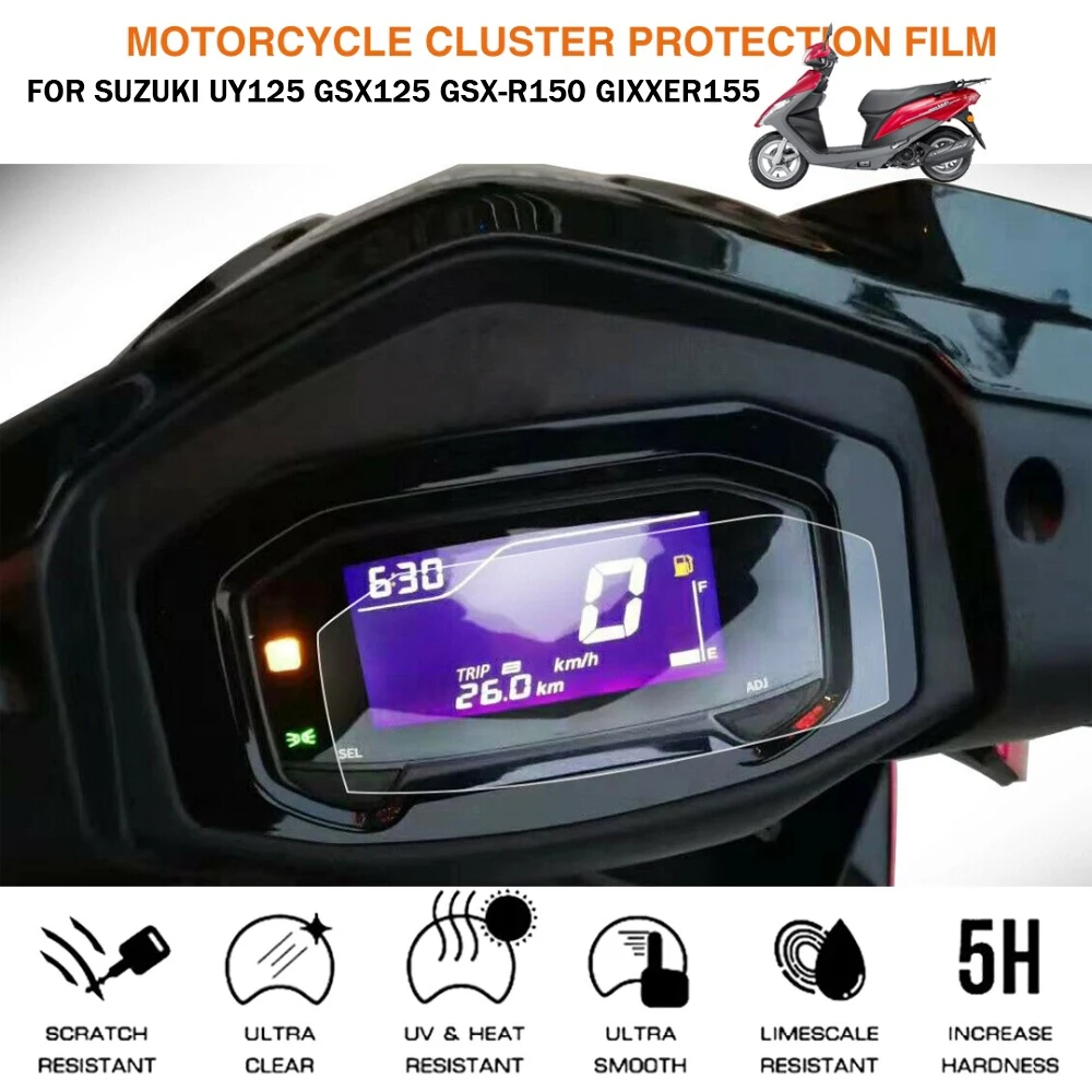 Motorcycle Cluster Scratch Protection Film Screen Protector For Suzuki GSXR 150 UY125 UY 125 Swing GSX125 GIXXER155 GIXXER 155