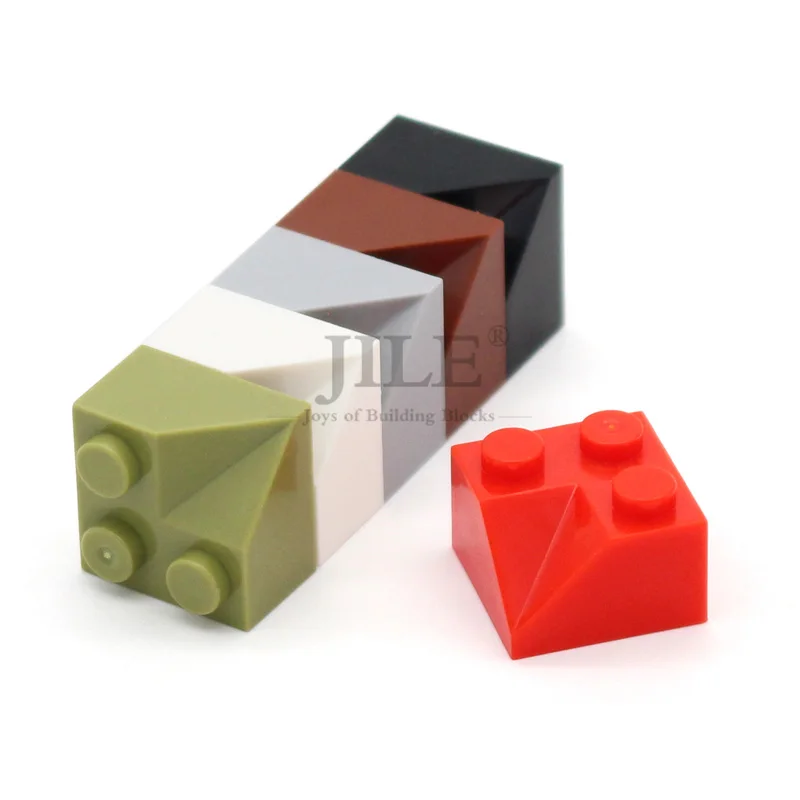 

30pcs MOC Bricks Slope 45 2x2 Double Concave 3046a Roof High-tech Building Block Model Kids Toy DIY Parts Gift