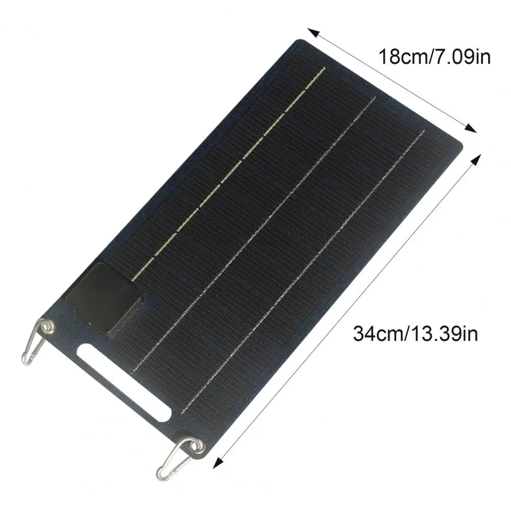 High Efficiency Solar Panel Lightweight Solar Panel 10w Portable Solar Charger Panel High Power Flexible Usb Type-c for Outdoor