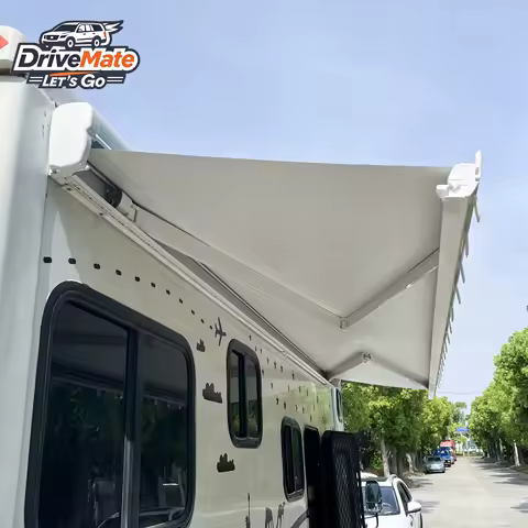 12V Power Wind Out Caravan Rv Camper Van Awning Wall Mounted for Motorhomes Weatherproof