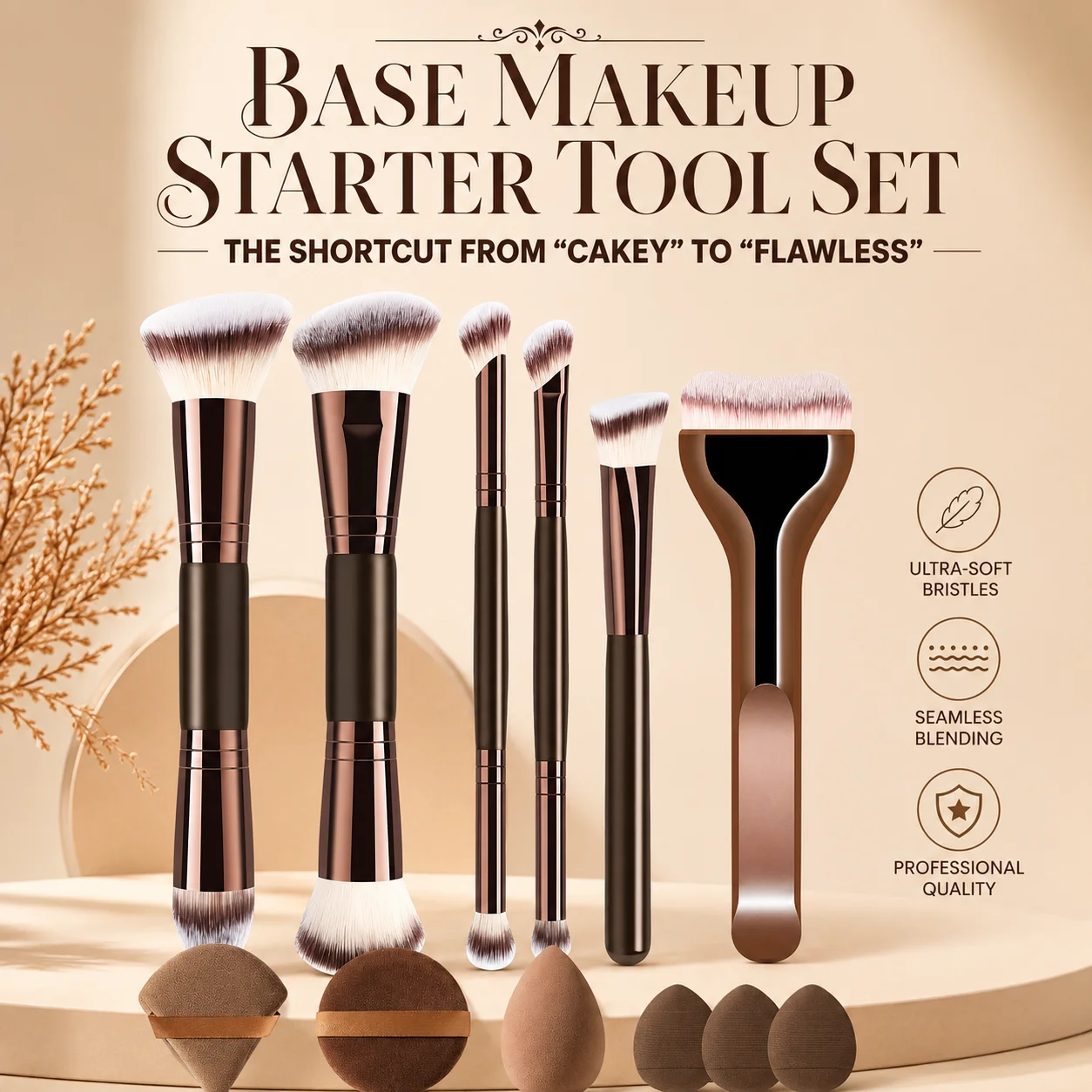 12-Piece Makeup Brush Set With - đánh giá và giá Group Head Brush