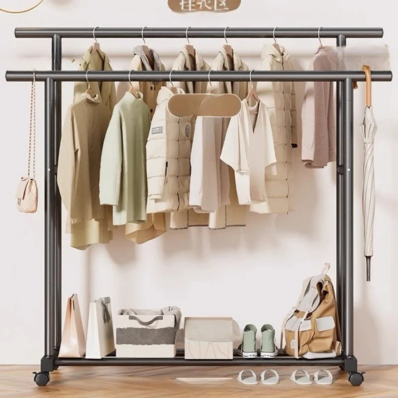 Modern Sturdy Freestanding Coat Rack Stand Space Saving Perchero De Pie Clothes Hanger for Bedroom And Entryway