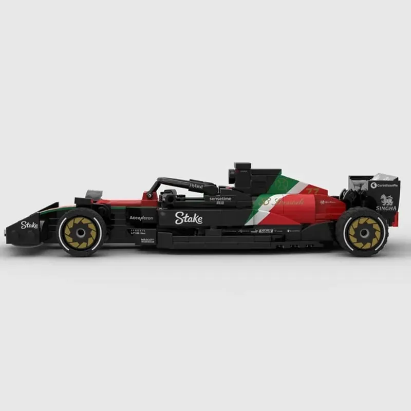 New Testarossa MOC-158875 SuperC43 Team Stake SuperRace Car Model Buiding Kit Creators Block Bricks Kid Toys Birthday Gifts