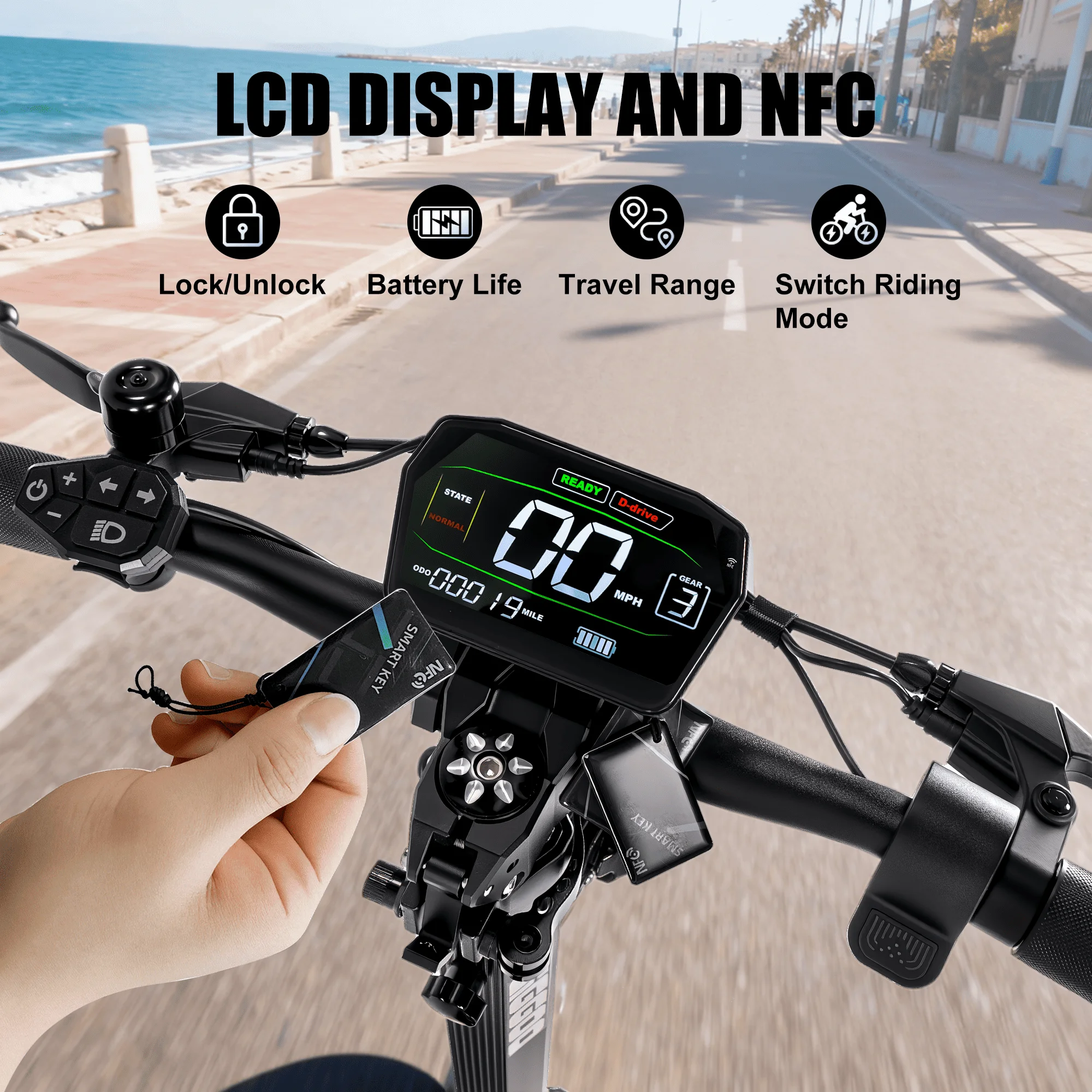 EOEOTWO K2MAX سكوتر كهربائي 45Mph 4000W الذروة محرك مزدوج 40Mile المدى EScooter الكبار المزدوج تعليق شحن سريع سكوتر #6