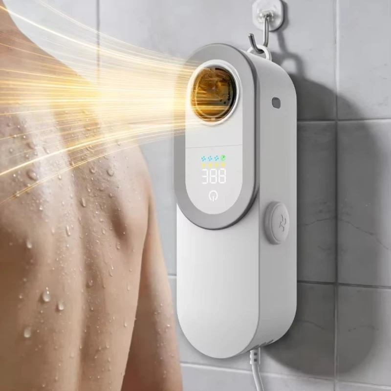 multi-scene suitable for both cooling and heating body dryers, with digital display, strong wind wall-mounted body dryers