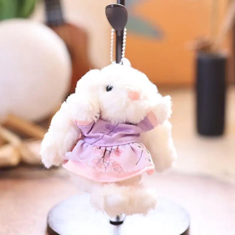 15 سنتيمتر الكرتون الأرنب ألعاب من نسيج مخملي لينة محشوة الأرنب دمية المفاتيح قلادة حقيبة Charms ظهره معلقة الديكور هدايا عيد الميلاد #3