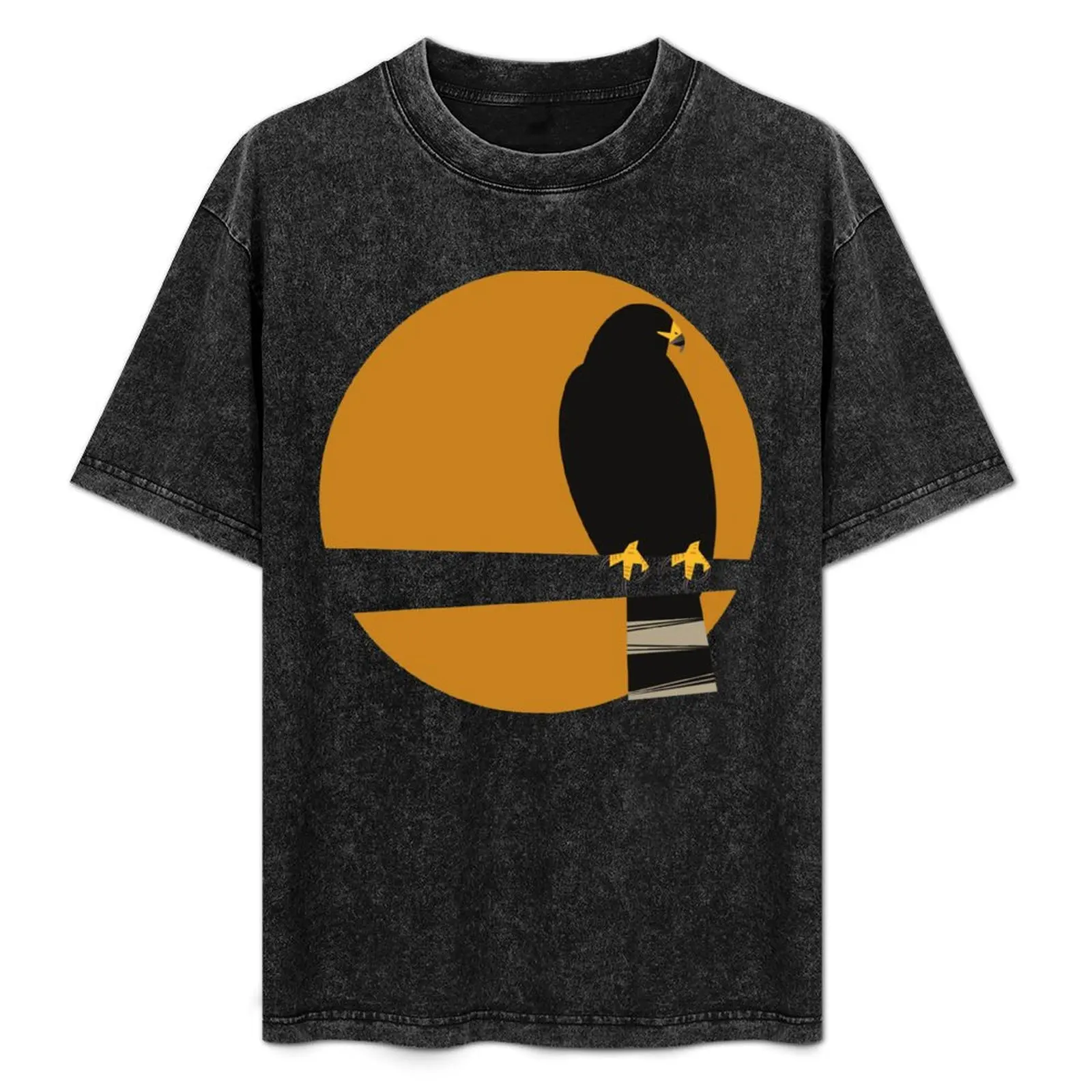 

Zone-tailed Hawk (Buteo albonotatus) - Texas Threatened Bird T-Shirt Street Fashion Casual Tee Shirt
