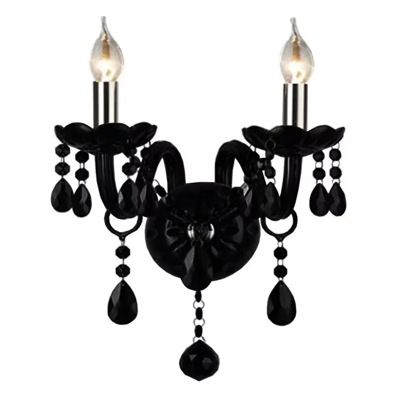 18/15/10/8/6 Arms Luxury Black Crystal Chandelier Lighting Candle Lamp Brief Fashion Living Room Bedroom Fixture