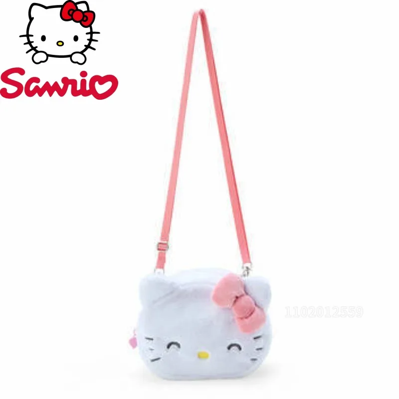 

Sanrio Hello Kitty's новая мини-женская сумка через плечо с героями мультфильмов, мини-женская сумка через плечо, модная плюшевая женская сумка