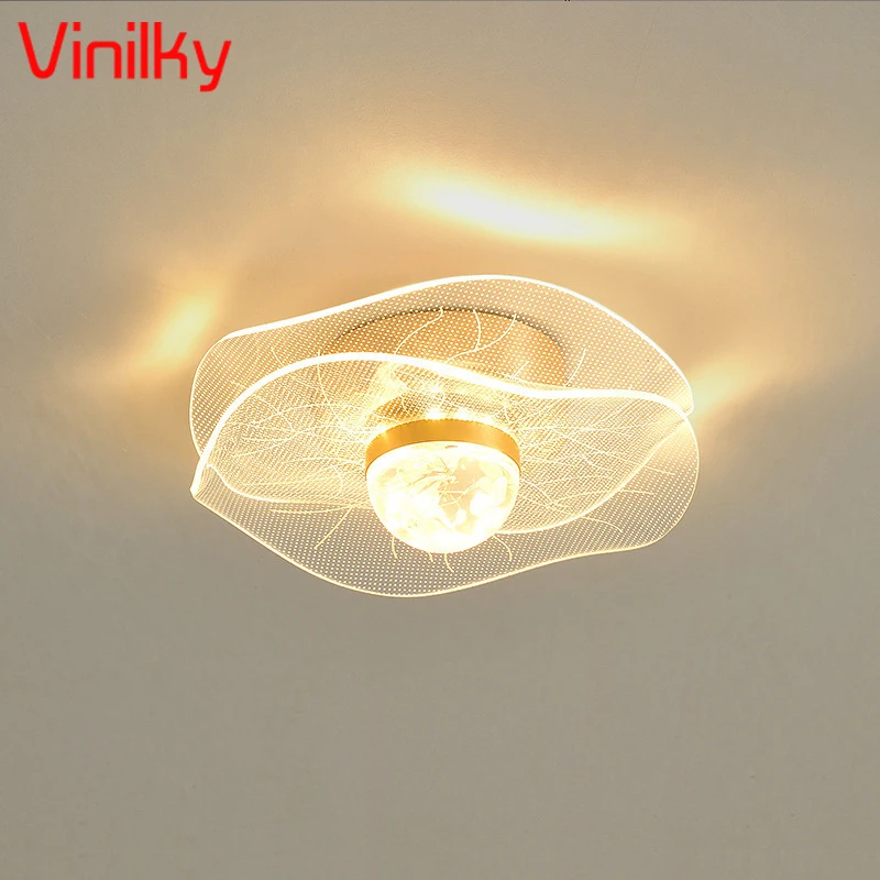 Nordic Acrylic Ceiling Lamp Aisle Corridor Balcony LED Ceiling Lights for Bedroom Bay Window Light Nordic Creative Fixtures New