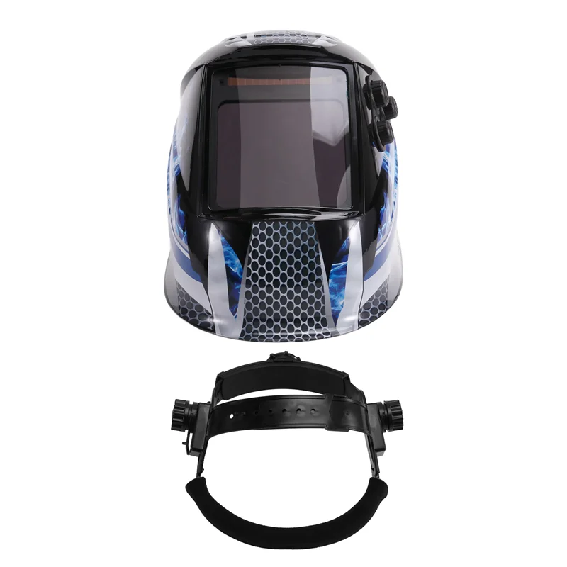 ABRM-casco de soldadura, máscara de soldador de visión grande, lente de Color verdadero para soldadura por arco, máscara de soldadura de corte, oscurecimiento automático de potencia
