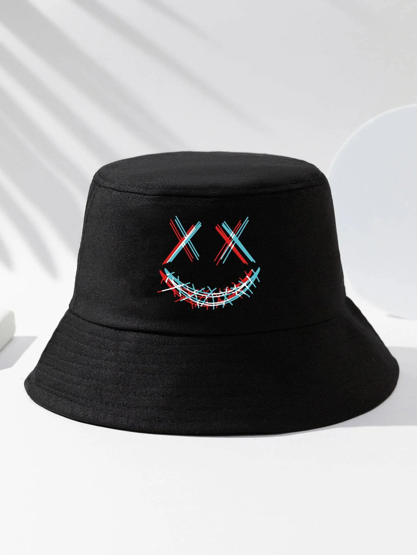 2pc/1pc Men Expression Print Bucket Hat Casual Skull SkeletonMen's Sun Hat Summer Hat For Summer Outdoor Activities
