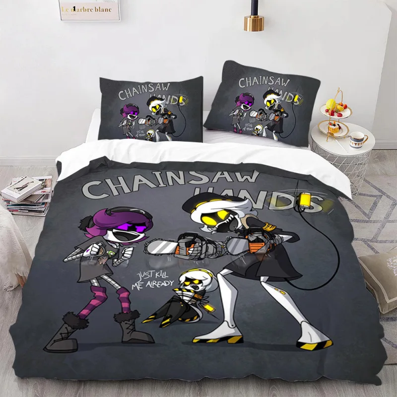 Murder Drones Anime Peripheral Bedding Sets 3D Print Comforter Cover Bed Cover Duvet Cover Pillow Case Sets Adult Size