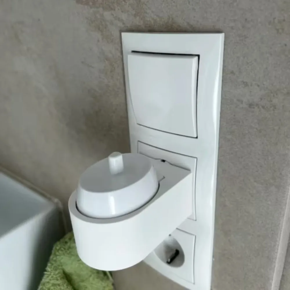 Durable Electric Toothbrush Holder Wire Clutter Prevention Bathroom Organizer Toothbrush Storage Stand