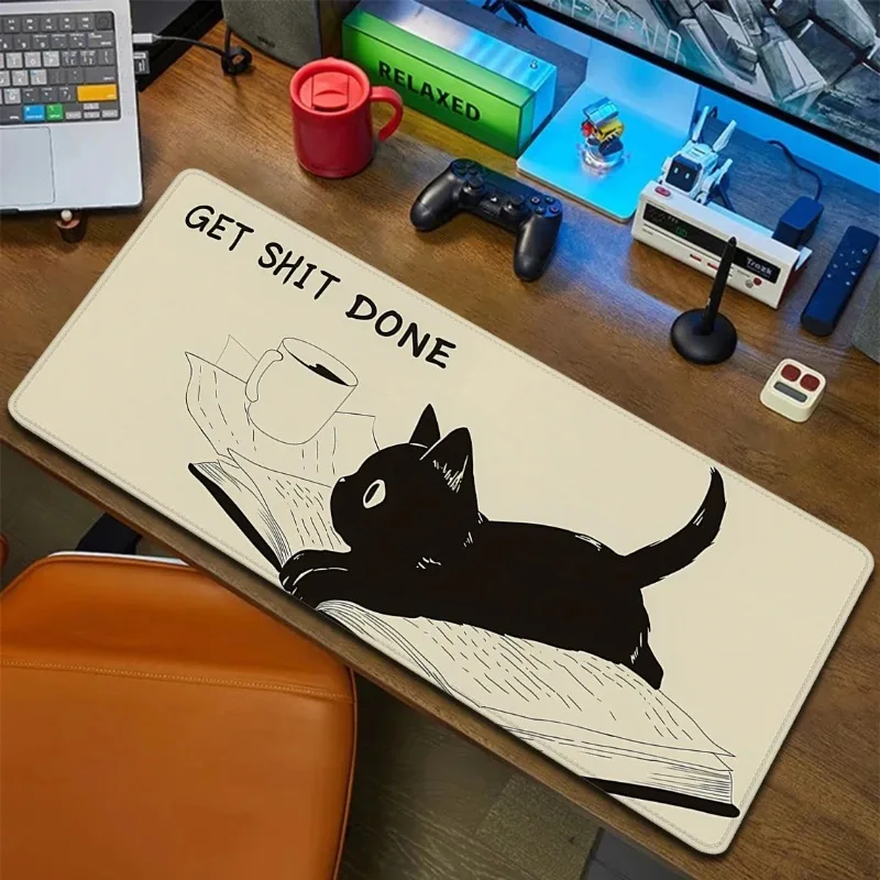 

Coffee Mouse Pad Cute Cat Desk Mat Laptop Pad Carpet Anime Xxl Mousepad Company Notebook Gamer Computer Table Gaming Accessories